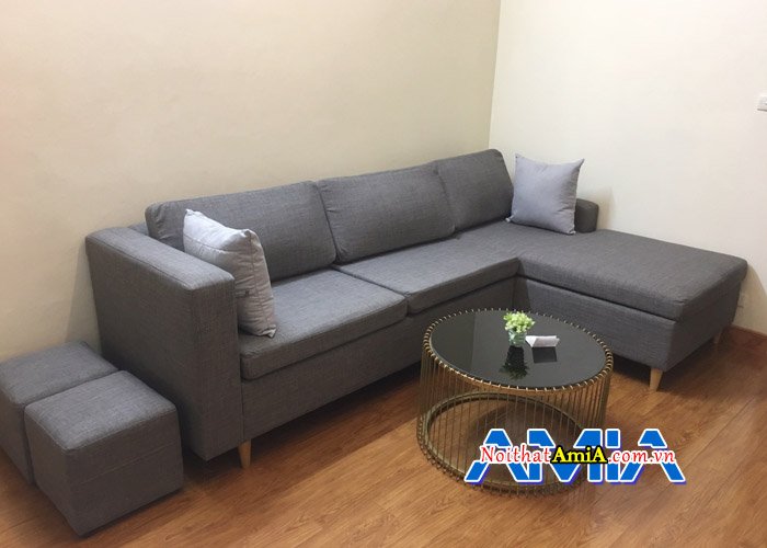 Ghế sofa phòng khách đẹp SFN167 với thiết kế gối dựa êm ái