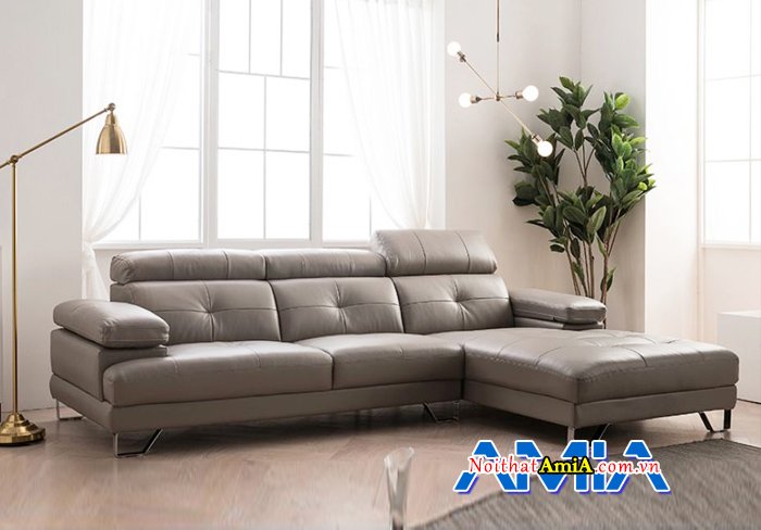 Hình ảnh bộ sofa chất liệu da công nghiệp hiện đại cho phòng khách SFD207
