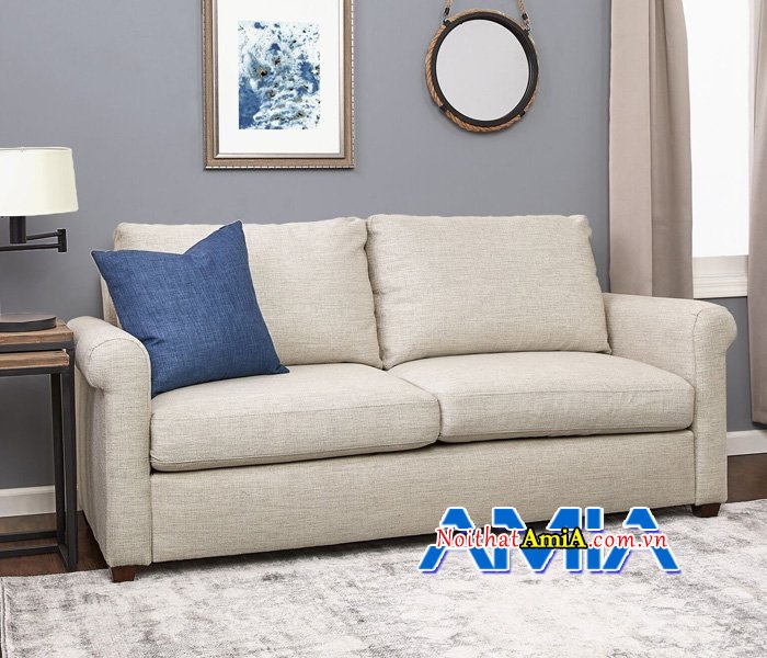 Ghế sofa văng đẹp cho phòng ngủ với chất liệu nỉ hiện đại SFN14072