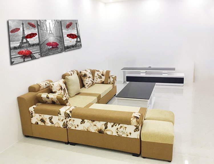 mẫu ghế sofa nỉ cho phòng khách đẹp SFN 014a