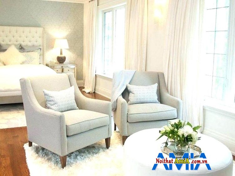 Hình ảnh Ghế sofa cho người lớn tuổi kê phòng ngủ kiểu dáng sofa đơn