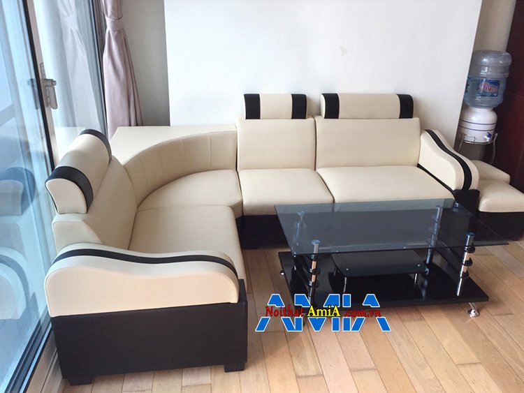 Hình ảnh Sofa giá rẻ cho phòng khách đẹp hiện đại thiết kế dạng góc nhỏ mini