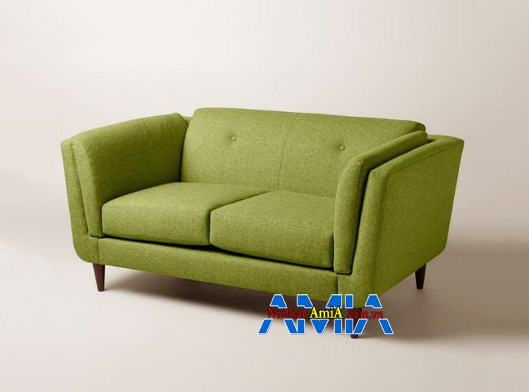 Hình ảnh Ghế sofa phòng ngủ quận Thanh Xuân màu xanh đẹp thiết kế 2 chỗ ngồi