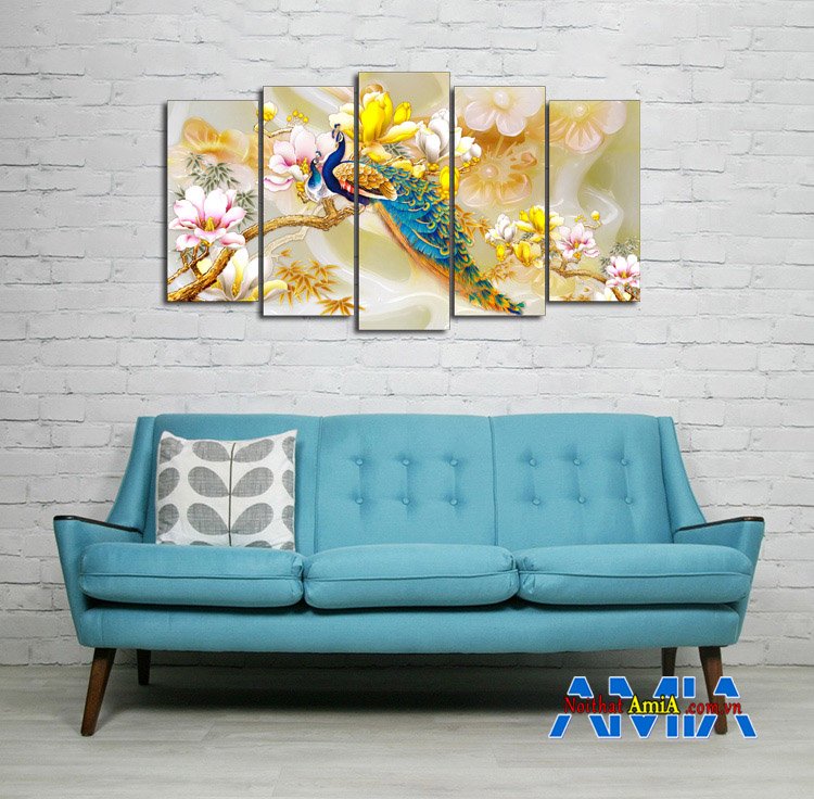 Hình ảnh Ghế sofa phòng ngủ và tranh trang trí đẹp