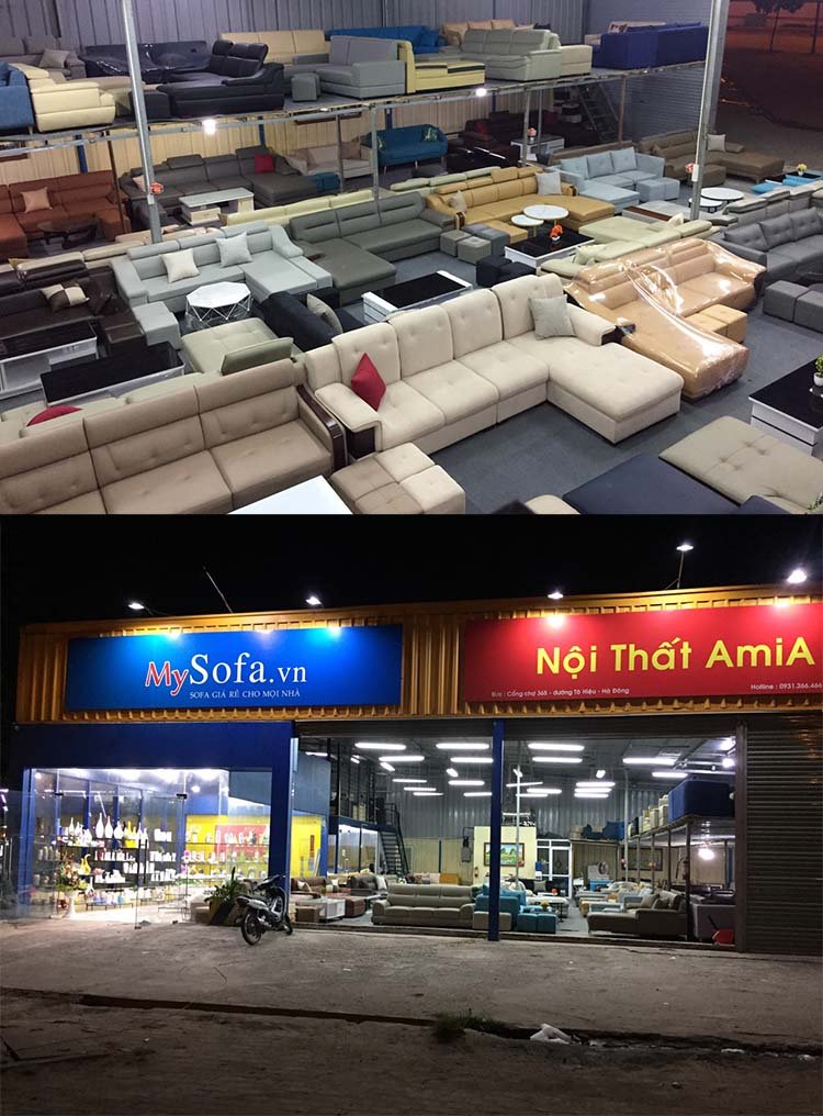 Hình ảnh cửa hàng bán sofa đẹp ở Hà Đông