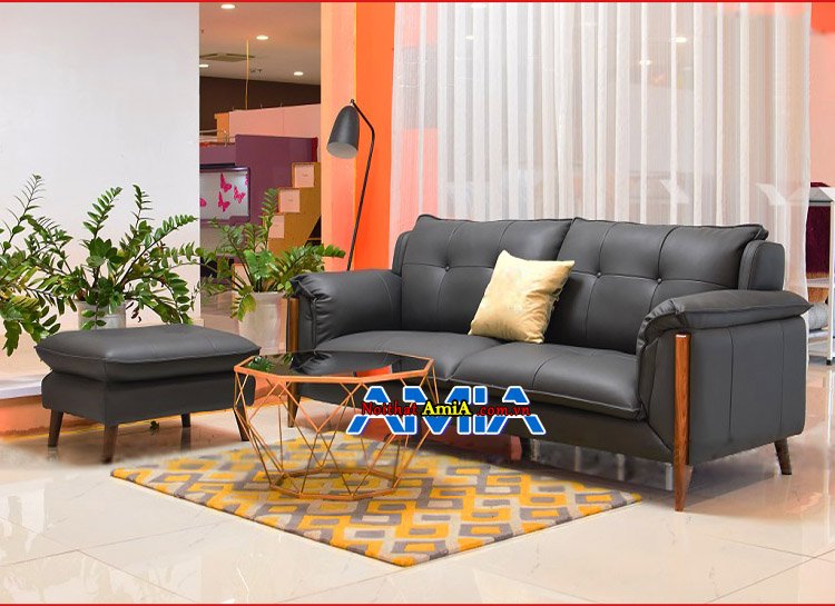 Ghế sofa da kê phòng khách nhỏ AmiA SFD233