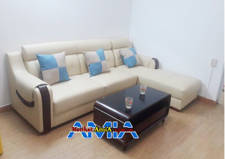 Báo giá sofa góc chữ L màu trắng AmiA SFD159