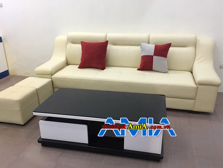 Mẫu sofa văng màu trắng sang trọng đẹp tại Hà Nội