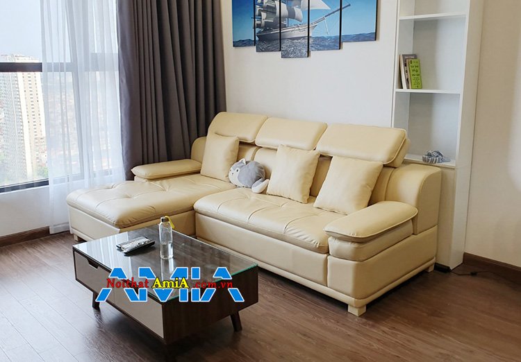 Mẫu ghế sofa da cho căn hộ chung cư hiện đại xu hướng 2020