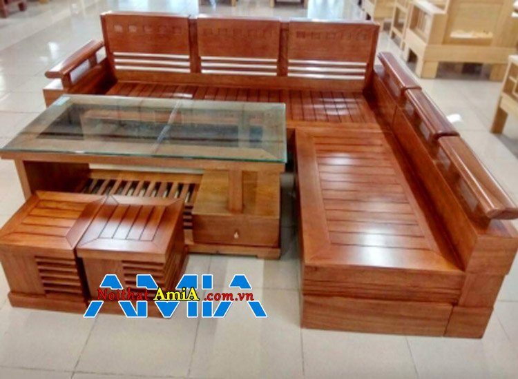Hình ảnh mẫu bàn ghế sofa gỗ Sồi giá rẻ đẹp