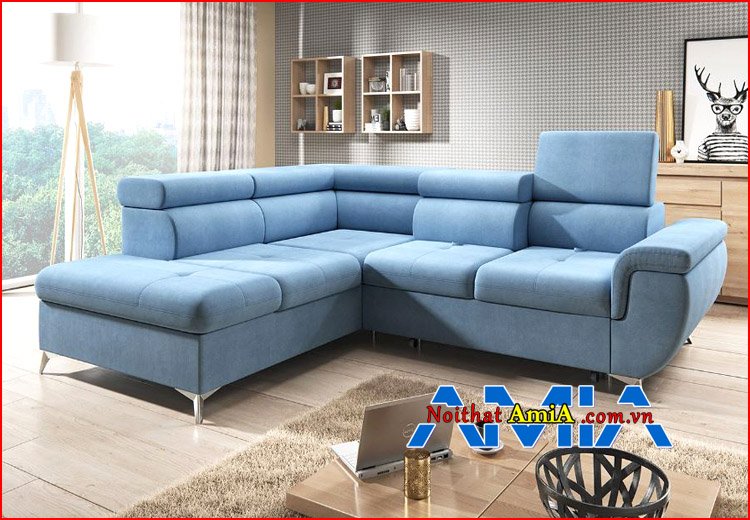 Hình ảnh bộ sofa phòng khách màu xanh ngọc đẹp