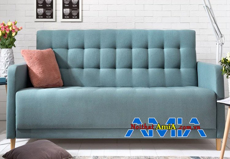 Hình ảnh ghế sofa văng xanh nhạt