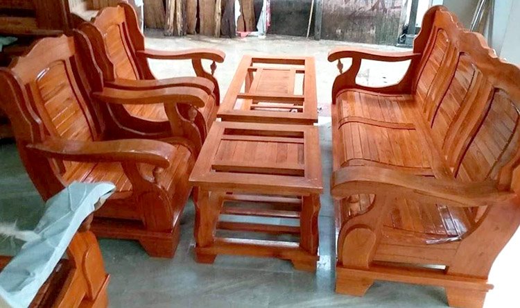 Bàn ghế gỗ Sồi cao cấp cho phòng khách