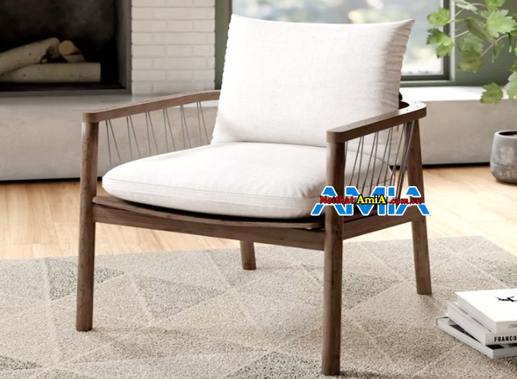 Hình ảnh ghế sofa gỗ đơn giản phòng khách AmiA SF1992346