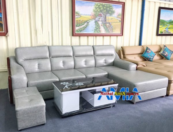 Hình ảnh Ghế sofa góc chữ L đẹp cho phòng khách sang trọng gia đình