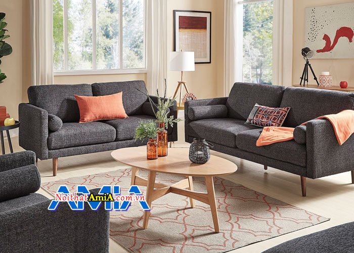 Ghế sofa bộ chất liệu nỉ cao cấp SFN14009