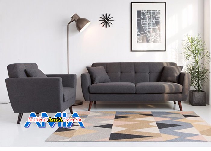 Ghế sofa bộ giá rẻ SFN14012 với sự kết hợp 1 văng dài với 1 ghế chủ