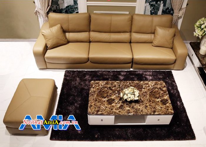 Ghế sofa màu da bò với 3 chỗ ngồi hiện đại SFD13900