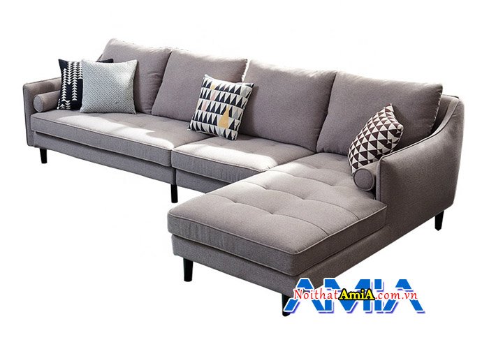 Ghế sofa phòng khách đẹp SFN13991 được rút khuy ở ghế ngồi hiện đại