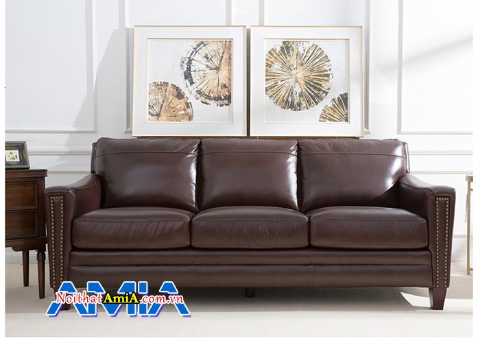 Ghế sofa văng da 2 chỗ ngồi hiện đại SFD13904