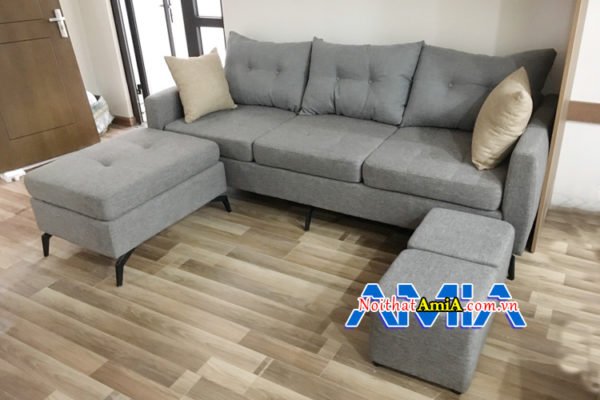 Ghế sofa văng dạng nỉ kích thước nhỏ hiện đại SFN114b