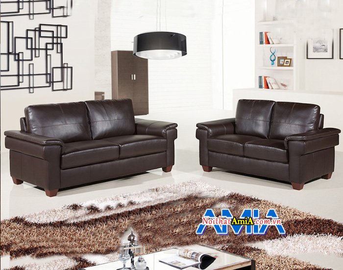 Ghế sofa bộ với màu đen toát vẻ sang trọng, hiện đại cho phòng khách SFD13953