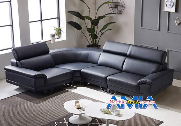 Hình ảnh ghế sofa giả da cao cấp cho phòng khách SFD208