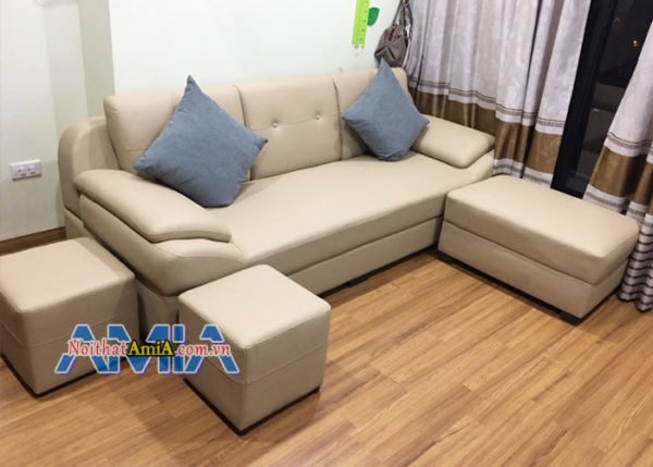 Ghe sofa phong khach nho sfd099 phong cach hien dai