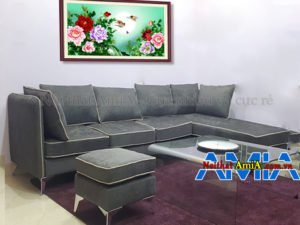 Sofa phòng khách rộng SFN 191 đủ chỗ ngồi cho khoảng 6-7 người ngồi.