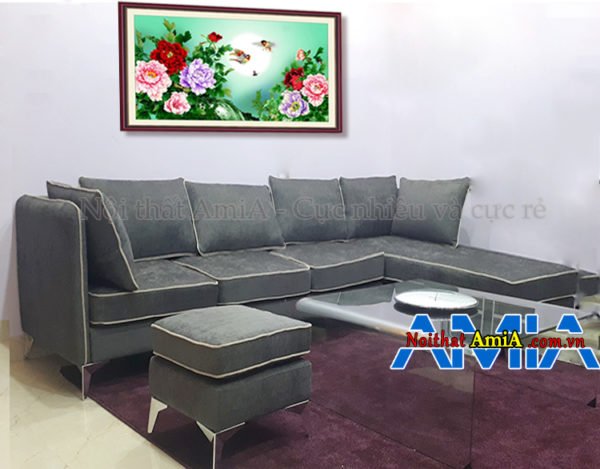 Sofa phòng khách rộng SFN 191 đủ chỗ ngồi cho khoảng 6-7 người ngồi.