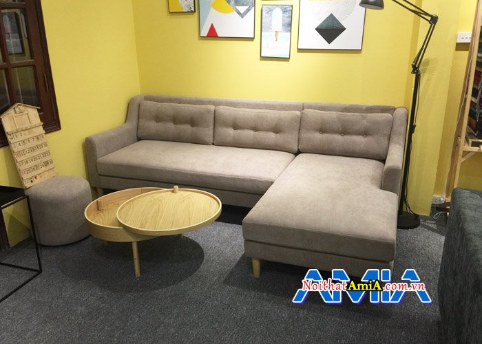 Sofa phòng khách giá rẻ SFN170 tựa tay được uốn cong mềm mại