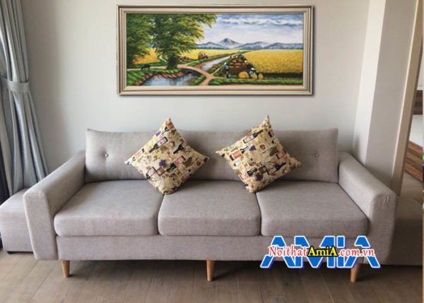 Mau ghe sofa vang ni nho sfn114 kieu dang 3 cho ngoi