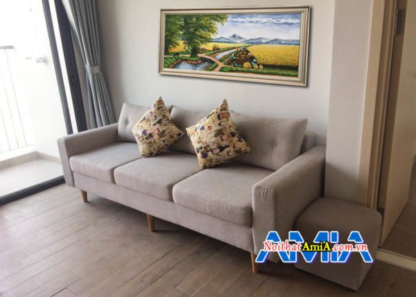 Mau ghe sofa vang ni nho sfn114 kieu dang 3 cho ngoi