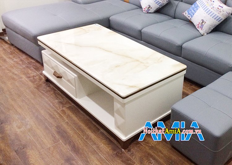 Hình ảnh Mẫu bàn sofa mặt đá BTR175 sang trọng cho phòng khách