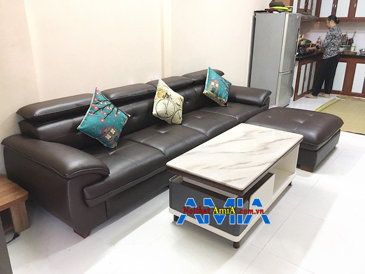 Hình ảnh Bàn trà sofa mặt đá nhập khẩu cho phòng khách cao cấp