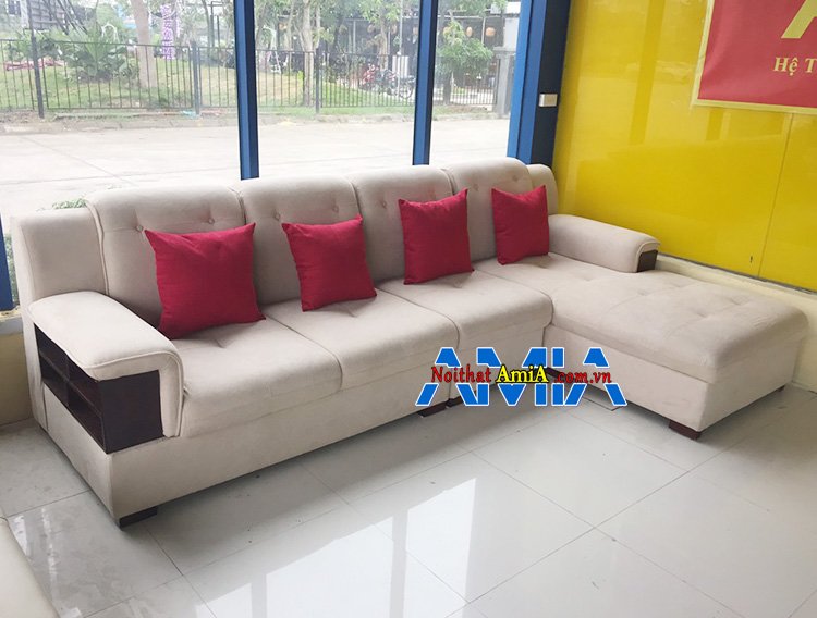 Hình ảnh Ghế sofa góc phòng khách đẹp chụp tại tổng kho sofa AmiA