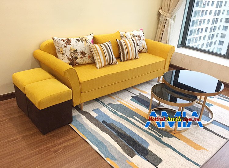 Hình ảnh Ghế sofa nhỏ đẹp dạng sofa văng nhỏ mini