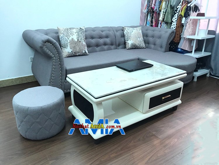 Hình ảnh Mẫu bàn sofa hình chữ nhật đẹp hiện đại