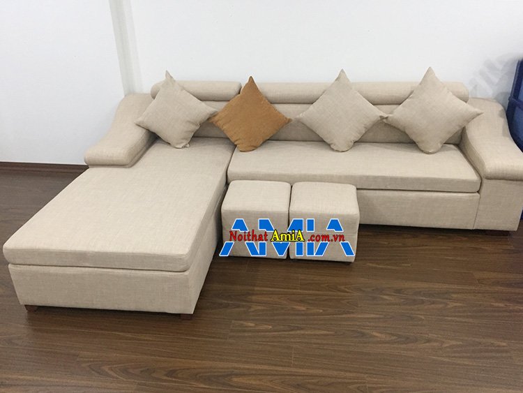 Hình ảnh Sofa góc hiện đại Hà Nội cho phòng khách đẹp bài trí sát tường