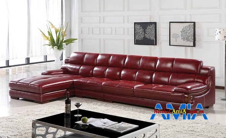 Hình ảnh Sofa nhập khẩu Châu Âu cho phòng khách đẹp thiết kế hình chữ L sang trọng