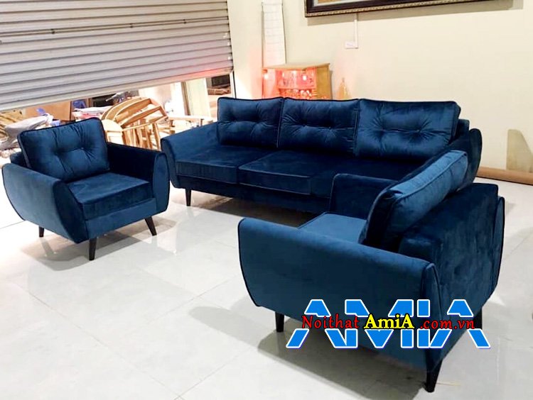 Hình ảnh Bàn ghế sofa nỉ nhung giá rẻ Hà Nội