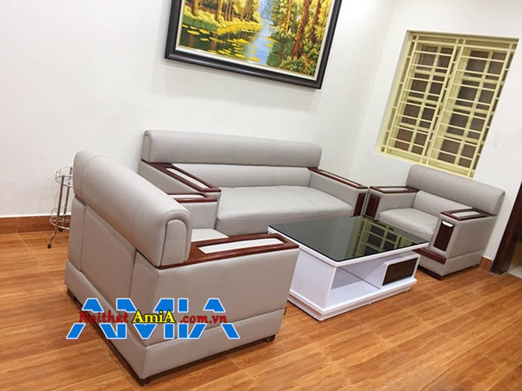 Mẫu Bàn ghế sofa phòng khách chung cư phong cách hiện đại