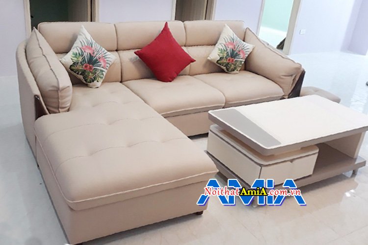 Ghế sofa da cao cấp cho phòng khách hiện đại SFD221