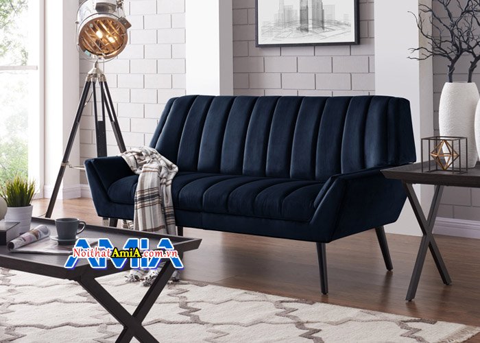 Hình ảnh ghế sofa văng nỉ kiểu dáng hiện đại SFN14053. Bạn có thể kê chúng trong phòng ngủ của mình