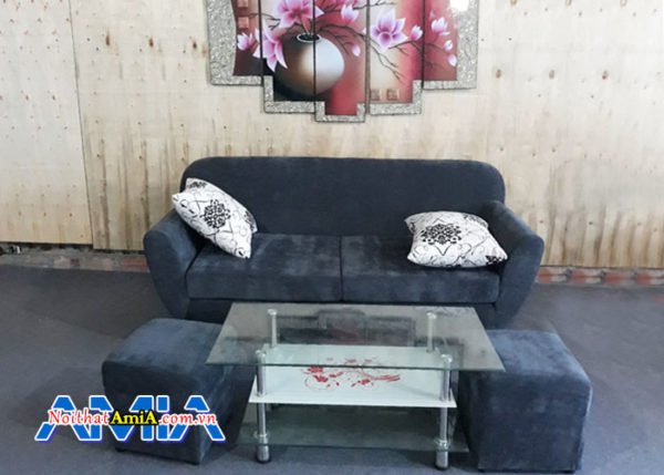 Ghế sofa văng nỉ nhỏ SFV116 cho phòng khách mini