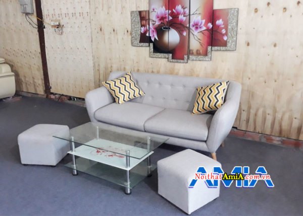 hình ảnh mẫu sofa văng nỉ đẹp SFV 163