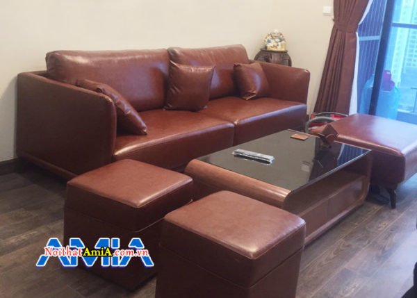 mẫu sofa da cao cấp SFV 188