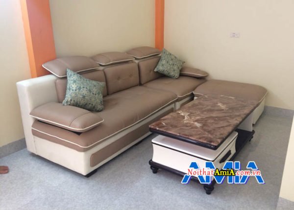 mẫu sofa văng da hiện đại SFV 145