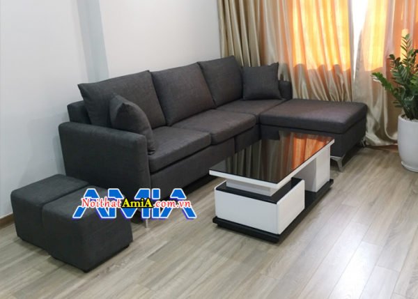 Mẫu ghế sofa văng nỉ hiện đại SFN167