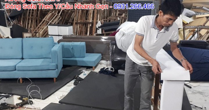 Hình ảnh làm ghế sofa theo yêu cầu tại Hà Nội